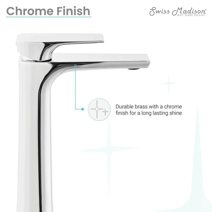 Monaco Single Hole, Single-Handle, High Arc Bathroom Faucet