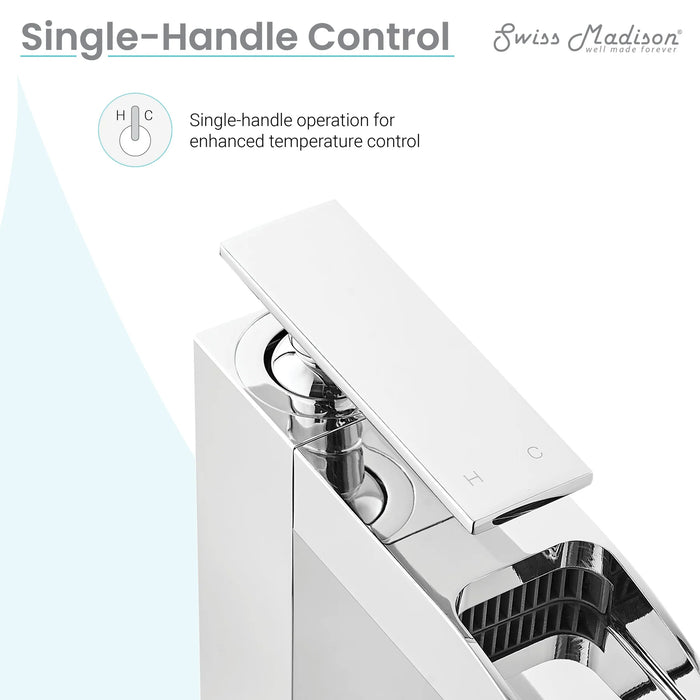 Concorde Single Hole, Single-Handle, High Arc Waterfall, Bathroom Faucet
