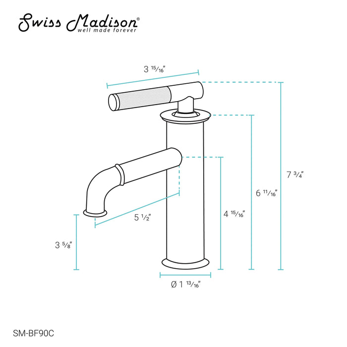 Avallon Single Hole, Single-Handle Sleek, Bathroom Faucet