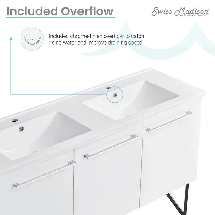 Annecy 60" Bathroom Vanity