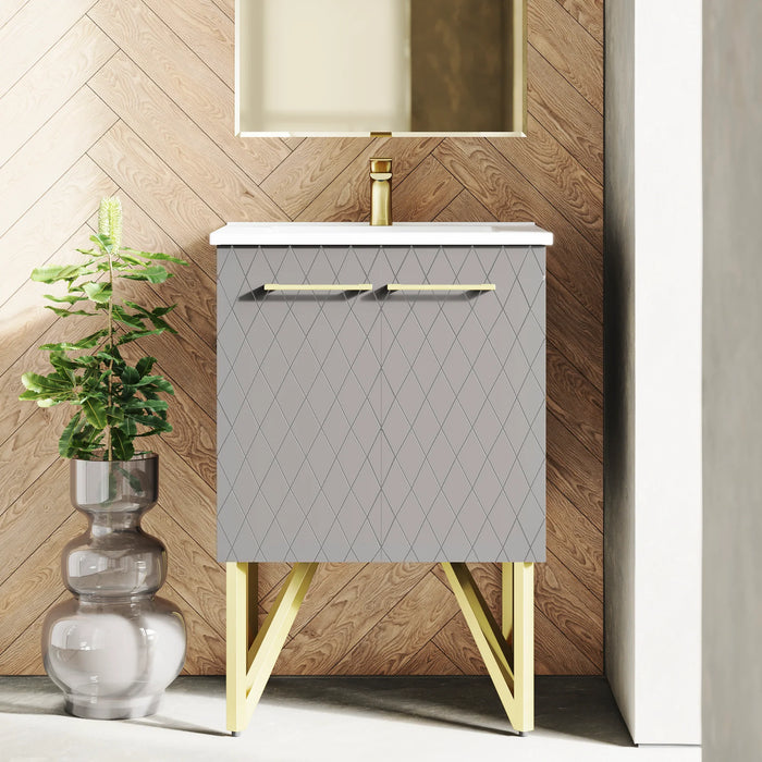 Annecy 24" Bathroom Vanity in Mayhem Greige