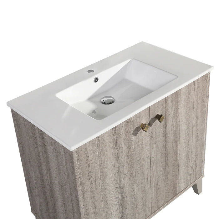 Eclair 36" Bathroom Vanity in Oak