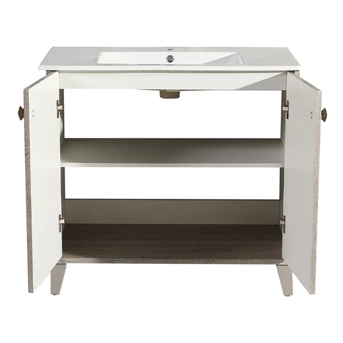 Eclair 36" Bathroom Vanity in Oak
