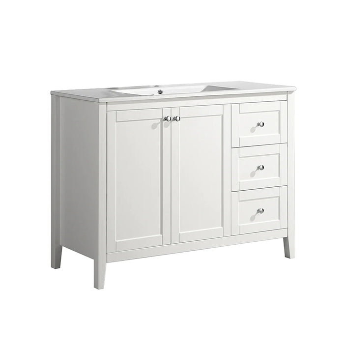 Cannes 48" Bathroom Vanity in White