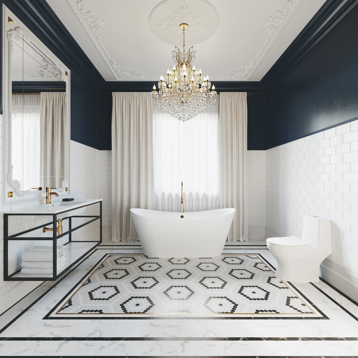 Pierre 48" Wall-Mounted Bathroom Vanity in Matte Black