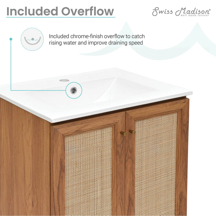 Classé 24" Bathroom Vanity in Oak