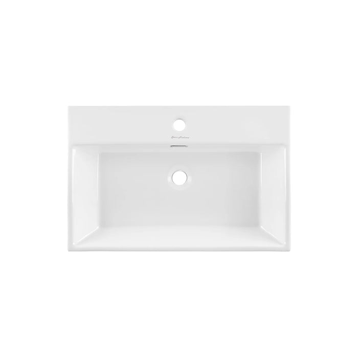 Claire 24" Console Sink White Basin Chrome Legs