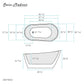 Sublime 60" Single Slipper Freestanding Bathtub