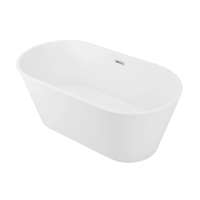 Claire 60" Freestanding Bathtub glossy white