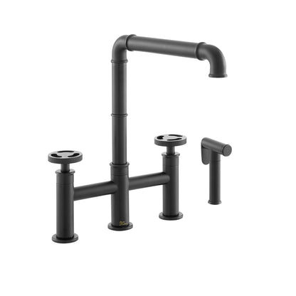 Avallon Pro Widespread Kitchen Faucet with Side Sprayer in Chrome