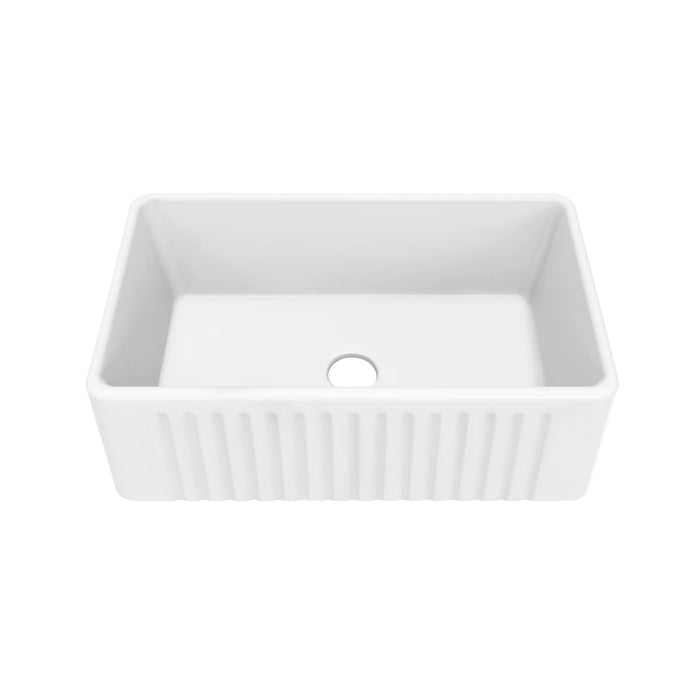 Delice 30" x 18" Ceramic Farmhouse Kitchen Sink