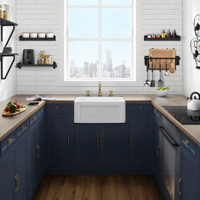 Delice 24" x 18" Ceramic Farmhouse Kitchen Sink