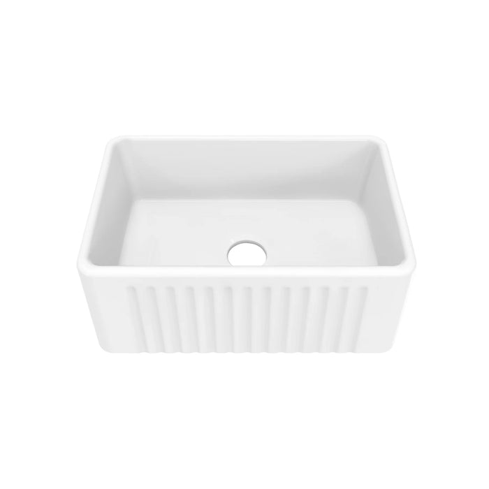 Delice 24" x 18" Ceramic Farmhouse Kitchen Sink
