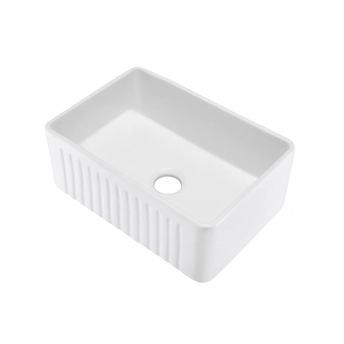 Delice 24" x 18" Ceramic Farmhouse Kitchen Sink