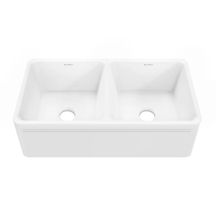 Delice 33" x 18" Duo Ceramic Farmhouse Sink