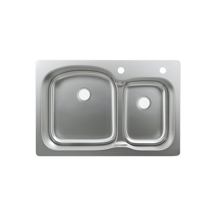 Ouvert 33 x 22 Dual Basin, Top-Mount Kitchen Sink