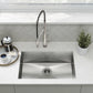 Tourner 26" x 18" Stainless Steel, Single Basin, Undermount Kitchen Sink
