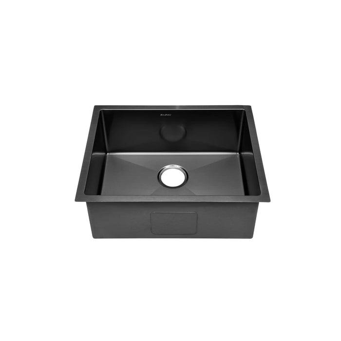 Rivage 23 x 18 Stainless Steel, Single Basin, Undermount Kitchen Sink, Black