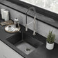 Rivage 23 x 18 Stainless Steel, Single Basin, Undermount Kitchen Sink, Black