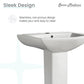 Sublime Square Two-Piece Pedestal Sink