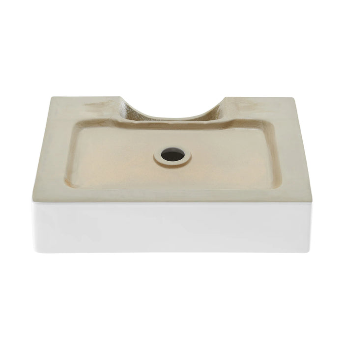 Claire 20" Rectangle Ceramic Vessel Sink