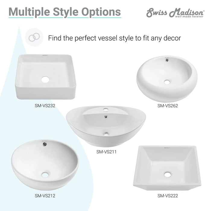 Concorde 24" Rectangle Vessel Bathroom Sink