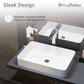 Concorde 24" Rectangle Vessel Bathroom Sink