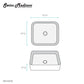 Concorde 16" Square Vessel Bathroom Sink