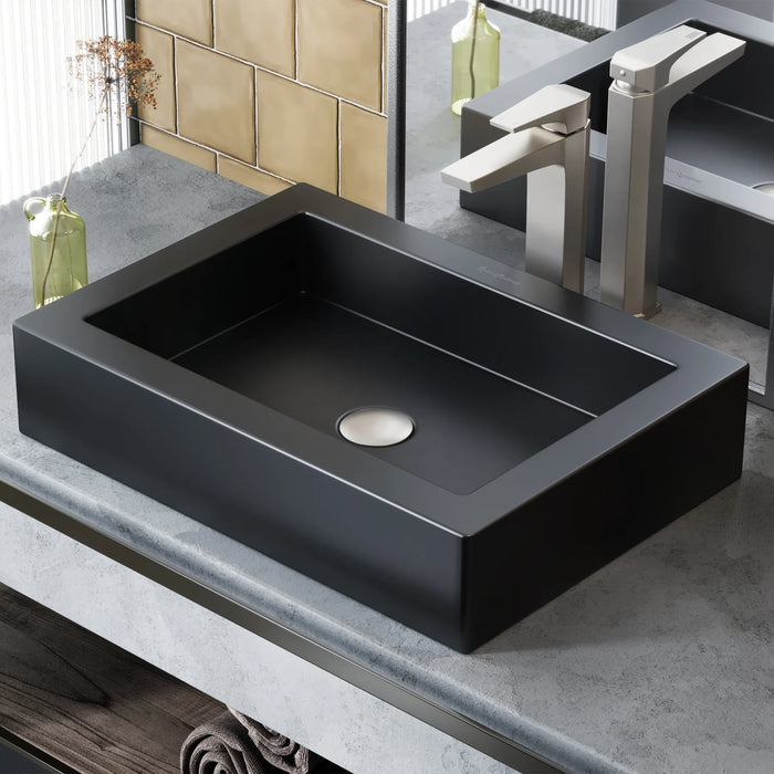 Voltaire 22" Rectangle Vessel Bathroom Sink