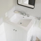 Voltaire 25" Vanity Top Bathroom Sink with 4” Centerset Faucet Holes