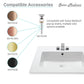 Voltaire 31" Vanity Top Bathroom Sink with 4” Centerset Faucet Holes