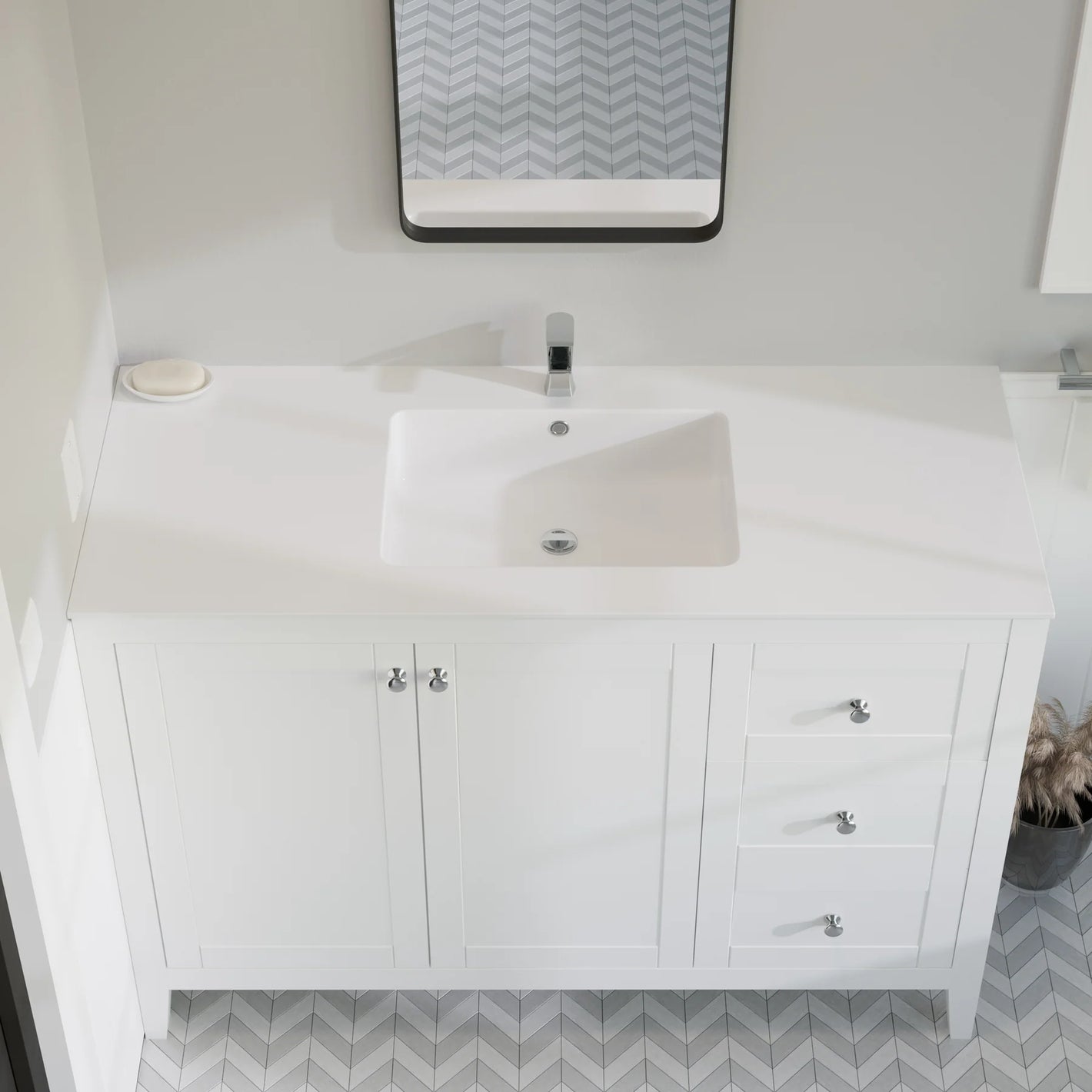 Voltaire 49" Vanity Top Bathroom Sink