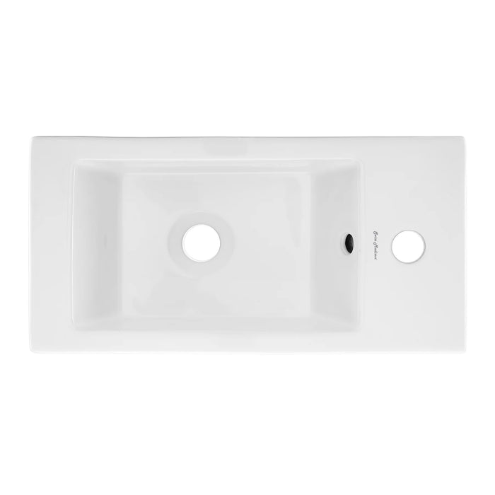 Voltaire 19.5" Right Side Faucet Wall-Mount Bathroom Sink