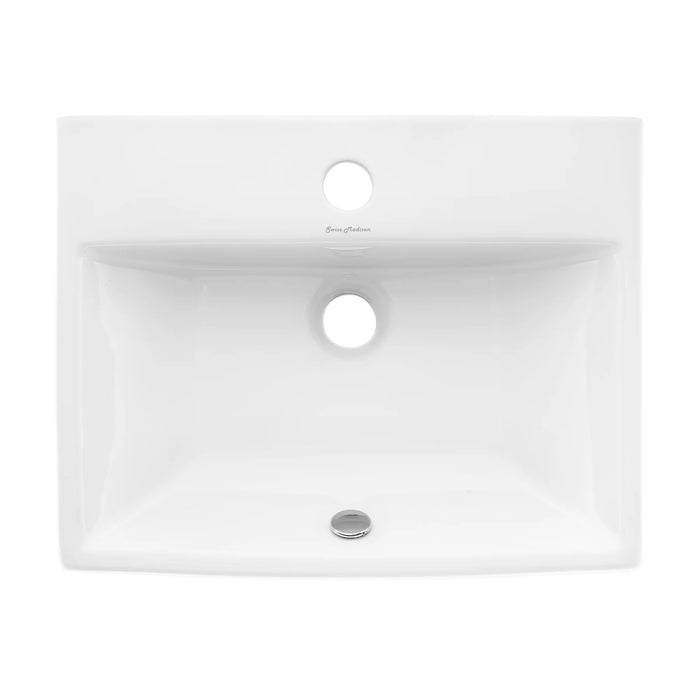 Sublime 18" Rectangle Wall-Mount Bathroom Sink