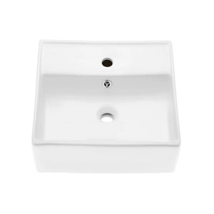Claire 15" Square Wall-Mount Bathroom Sink