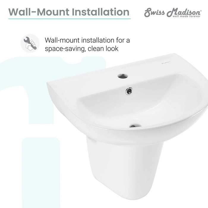 Caché 21" Wall-Mount Bathroom Sink