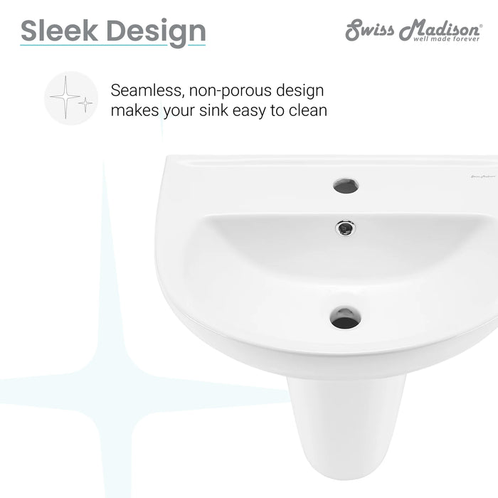 Caché 21" Wall-Mount Bathroom Sink