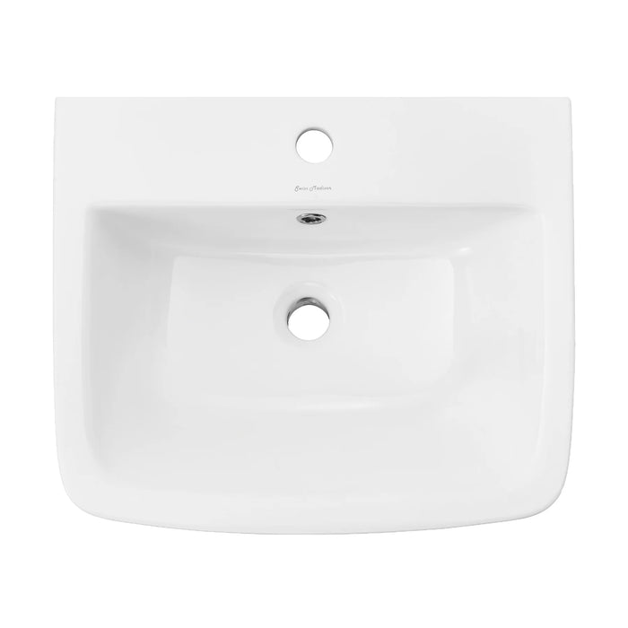Carre 21" Wall-Mount Bathroom Sink