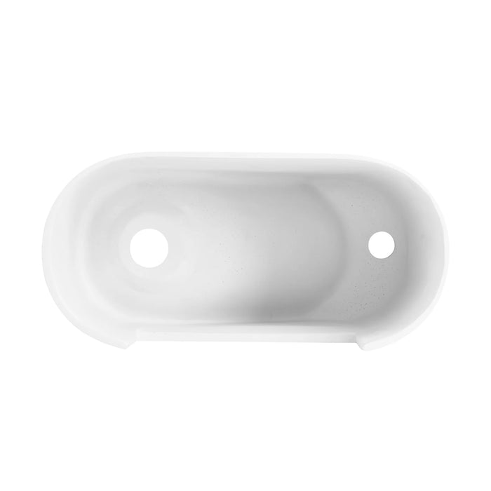 Terre 17.5" Right Side Faucet Wall-Mount Bathroom Sink