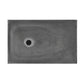 Lisse 24” Rectangle Concrete Wall-Mount Bathroom Sink in Dark Grey