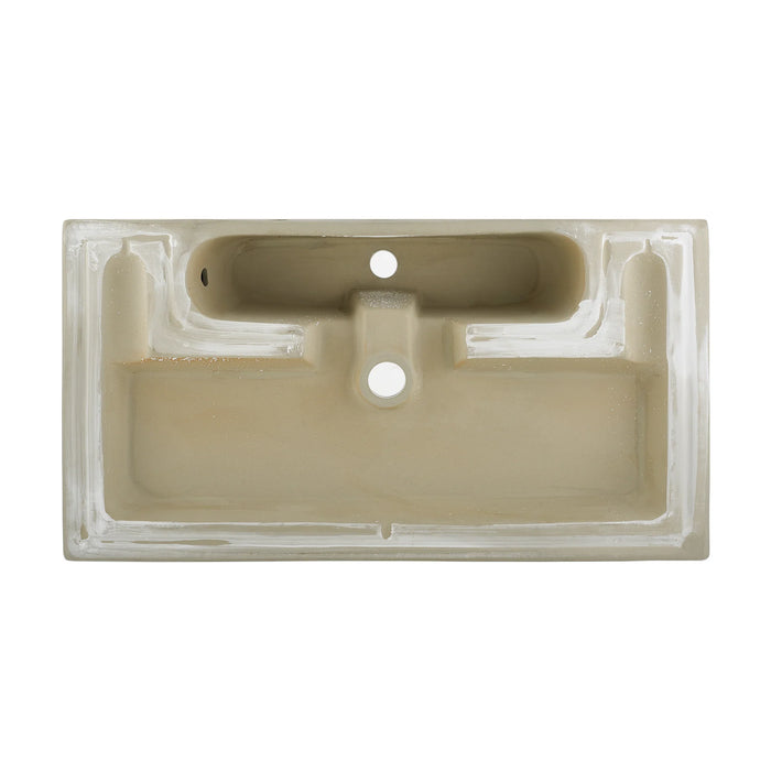 Voltaire Wide Rectangle Wall Hung Sink