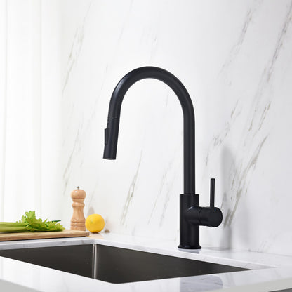 Circular Single Handle Pull Down Kitchen Faucet – KKF2013