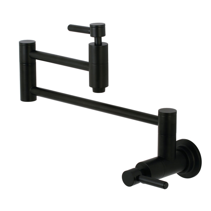 KINGSTON BRASS KS810XDL-P CONCORD TWO-HANDLE 1-HOLE WALL MOUNTED POT FILLER FAUCET